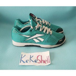 Reebok Womens Crossfit Nano 2 Teal Running Shoes Sneakers Size 9
